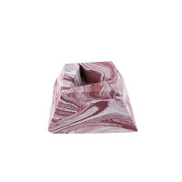 Porte savon "Cube" teinté rouge 